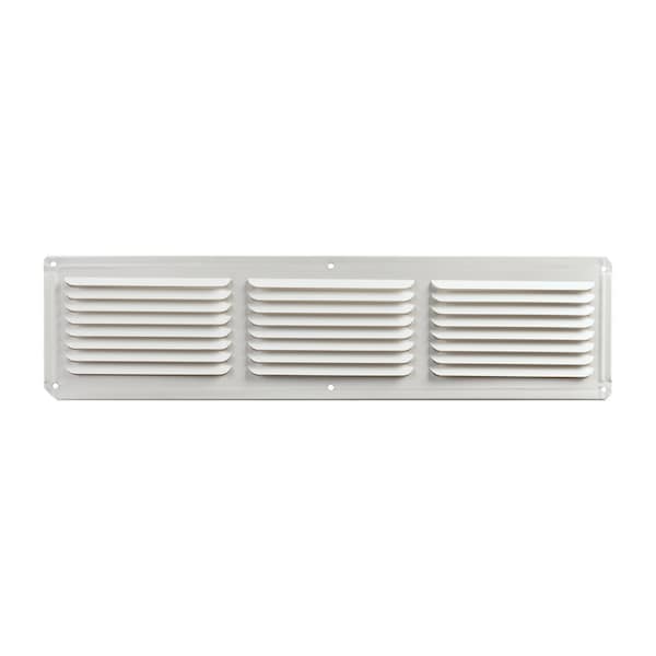 Gaf Master Flow 4 in. H X 16 in. W X 16 in. L Powder-Coated White Aluminum Undereave Vent EAC16X4W - main